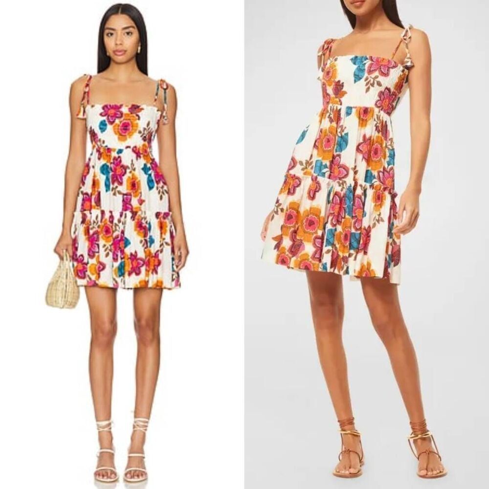 MISA Los Angeles Vandita Dress in Flora Marbella M $385